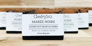 Savon par saponification à froid – Marée Noire – 60g env.