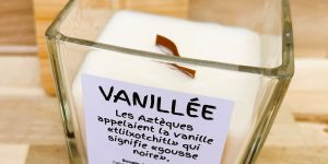 Bougie d’ambiance à la cire de soja – Vanillée