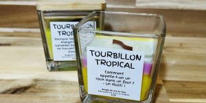 Bougie d’ambiance à la cire de soja – Tourbillon Tropical