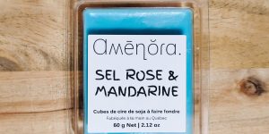 Cubes de cire de soja à faire fondre – Sel Rose & Mandarine